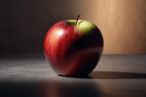 Dlaczego jabłko rośnie z wgnieceniami?